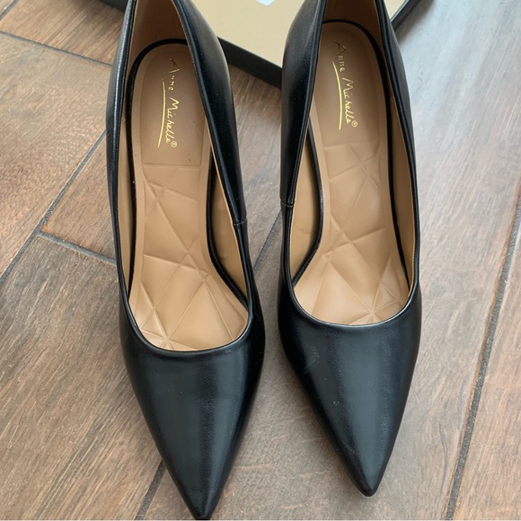 Anne Michelle Flora 1 Black Classic Pumps sz 10 - Picture 6 of 9